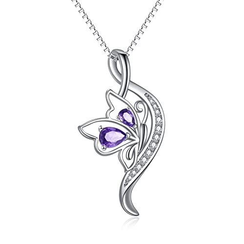 Butterfly Dragonfly Hummingbird Axolotl Bunny Cat Dog Frog Guinea Pig Turtle Highland Cow Horse Wolf Sloth Mermaid Phoenix Unorn Pendant Necklaces Animal Jewellery s for Women von ZCVFROY