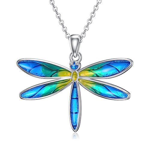 Butterfly Dragonfly Hummingbird Axolotl Bunny Cat Dog Frog Guinea Pig Turtle Highland Cow Horse Wolf Sloth Mermaid Phoenix Unorn Pendant Necklaces Animal Jewellery s for Women von ZCVFROY