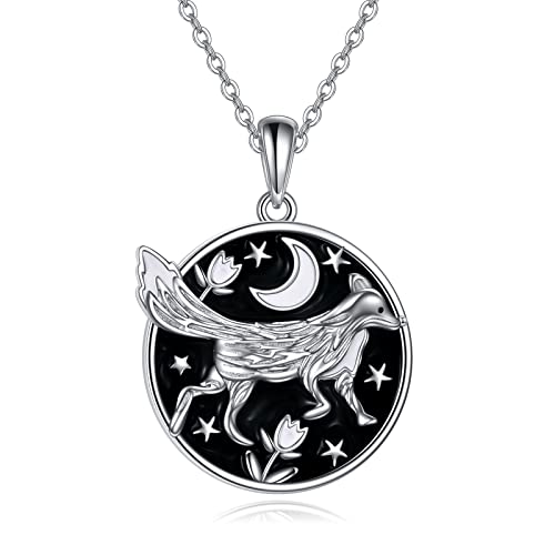 Butterfly Dragonfly Hummingbird Axolotl Bunny Cat Dog Frog Guinea Pig Turtle Highland Cow Horse Wolf Sloth Mermaid Phoenix Unorn Pendant Necklaces Animal Jewellery s for Women von ZCVFROY