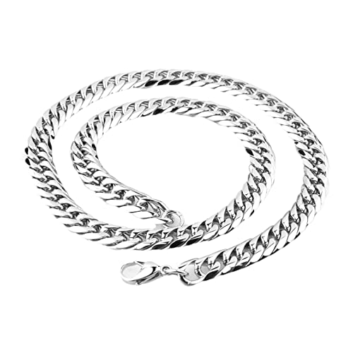 ZCVFROY 24 Inch Mens Link Chain 11-21MM, Stainless Steel 1 Curb Chain Necklace von ZCVFROY