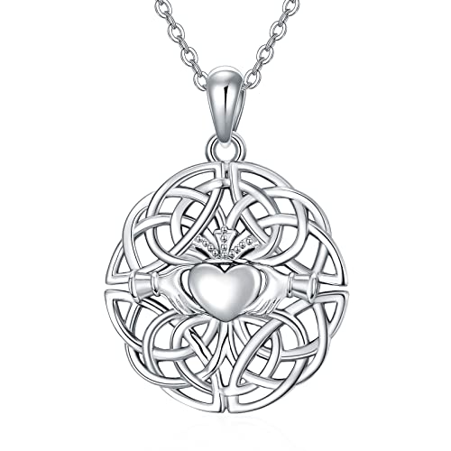 ZCVFROY Cross Evil Eye Hebrew Chai Moon Sun Claddagh Anchor Compass Stethoscope Tennis Racket Ballerina Mother Pendant Necklaces Jewellery s for Women Girls von ZCVFROY