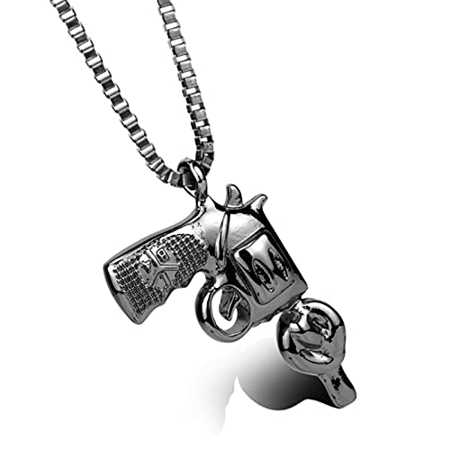 ZCVFROY Hip Hop Jewelry AK-47 Pendant Necklace Necklace Crystal Colar For Unisex Present von ZCVFROY