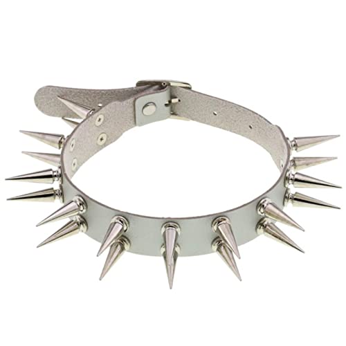 ZCVFROY Long Spiked Choker Collar For Girl Goth Necklace Black Punk Chocker Gothic Cosplay Party Club Chockers Jewelry von ZCVFROY