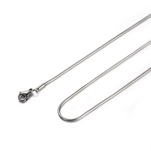 ZCVFROY Necklace Chain Stainless Steel, Boyfriend Necklace Snake Lobster-Claw Clasp Mens Necklaces Chains von ZCVFROY