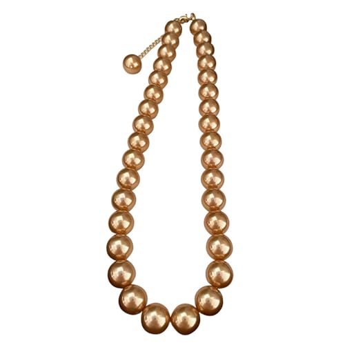 ZCVFROY Necklaces Jewellery for Women, 1 Plated 10/12MM Pearl Vintage Fashion Necklace 18 Inch von ZCVFROY