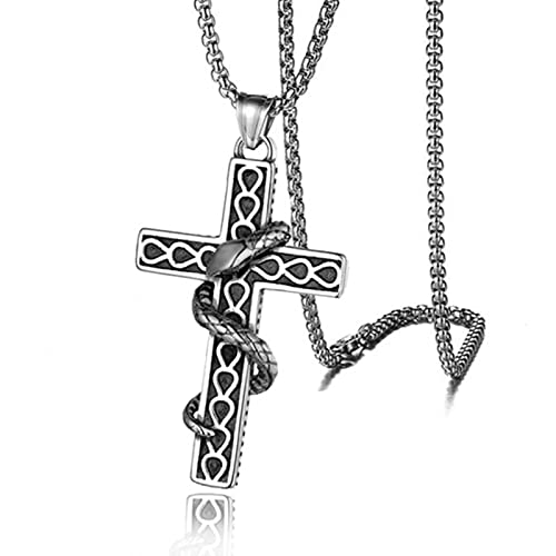 ZCVFROY Punk Flame Pendant Chain Necklace For Men Male Hip Hop Rock Gothic style Present von ZCVFROY