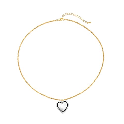 ZCVFROY Woman Necklaces, 1 Plated Heart Fashion Pendant Necklace 18 Inch Jewellery von ZCVFROY