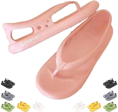 ZCXCsfp BAZUOO Sandalen Sommer Unisex Komfort Walking Flip Flops Dicke Sohle rutschfeste Bazuoo Slides, rose, 9.5-10UK von ZCXCsfp