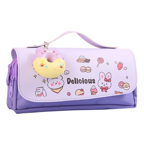 ZCXCsfp Kawaii-Federmäppchen mit großem Fassungsvermögen, Federmäppchen mit Griff, niedliche Katze, Leinen, tragbares Federmäppchen, Schule, Schreibwaren, Geschenke für Kinder, Teenager, Schule, ZCXCsfp Kawaii-Federmäppchen mit großem Fassungsvermögen, Federmäppchen mit Griff, niedliche Katze, Leinen, tragbares Federmäppchen, Schule, Schreibwaren, Geschenke für Kinder, Teenager, Schule, von ZCXCsfp