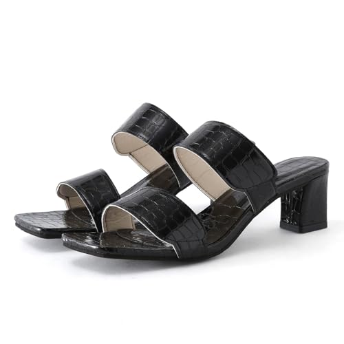 ZCXCsfp Sandalen für Damen, Blockabsatz, Riemchen, Pantoletten, Slides, Sandalen, elegant, Sommer, Damen, lässig, Reisen, Strandsandalen, Schwarz , 41 eu ZCXCsfp Sandalen für Damen, Blockabsatz, Riemchen, Pantoletten, Slides, Sandalen, elegant, Sommer, Damen, lässig, Reisen, Strandsandalen, Schwarz , 41 eu von ZCXCsfp