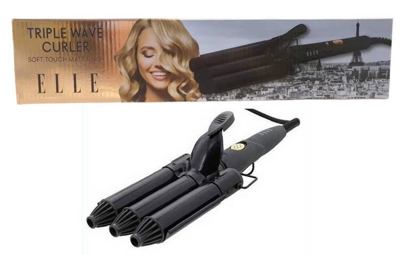 ZD Trading Volumen- und Lockenstyler Elle 3-fach Wellen- und Lockenstab Triple Wave Curler von ZD Trading