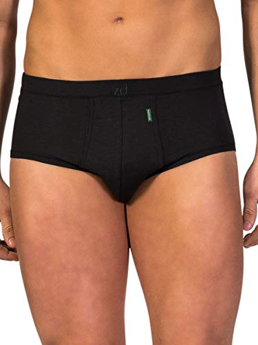 ZD Zero Defects | Herren-Öffnungsslip | Comfort Sojagarn | Atmungsaktiv und weich | Größe: M - Farbe: Schwarz von ZD ZERO DEFECTS