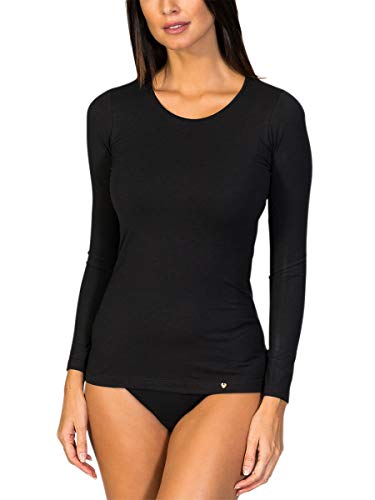 ZD Zero Defects | Langarm-Unterhemd für Damen | Atmungsaktives und bequemes Sojagarn | Größe: M - Farbe: Schwarz von ZD ZERO DEFECTS