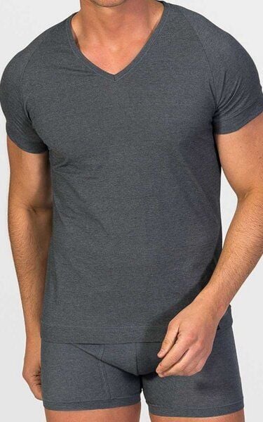 ZD Zero Defects Kurzarm-Unterhemd aus ägyptischer Baumwolle mit V-Ausschnitt von ZD Zero Defects