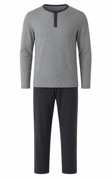 ZD Zero Defects Max langer Modal-Pyjama in Grau von ZD Zero Defects