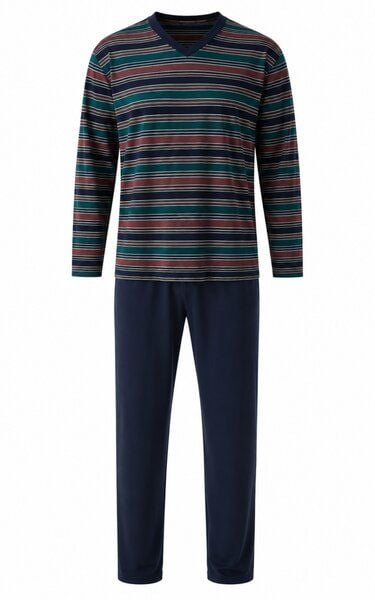 ZD Zero Defects Rugby langer gestreifter Modal-Pyjama von ZD Zero Defects
