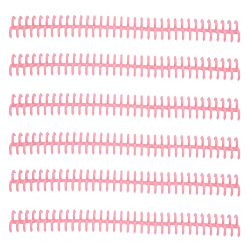 ZDETGU 10pcs 34 Lochbindung Wirbelsäule Kunststoff Geteilte Lose Blattringe Abnehmbare Bindung 12 Mm Durchmesser Blau (PINK) von ZDETGU