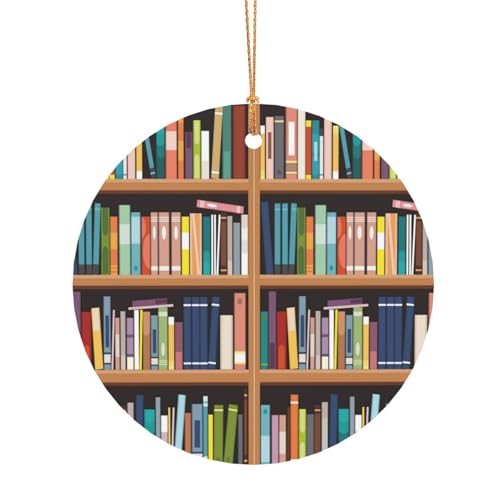 ZDFHKYDY Bibliotheks-Bücherregal – Druck benutzerdefinierte runde Aluminium-Anhänger – doppelseitiger Druck, vorgebohrtes Loch für Bastelarbeiten und Veranstaltungen., 10 cm, Aluminium ZDFHKYDY Bibliotheks-Bücherregal – Druck benutzerdefinierte runde Aluminium-Anhänger – doppelseitiger Druck, vorgebohrtes Loch für Bastelarbeiten und Veranstaltungen., 10 cm, Aluminium von ZDFHKYDY