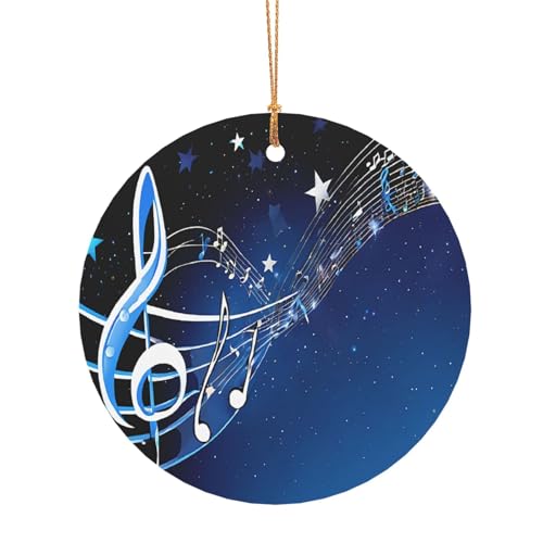ZDFHKYDY Blaue Musik – Bedruckte runde Aluminium-Anhänger – doppelseitiger Druck, vorgebohrtes Loch für Bastelarbeiten und Veranstaltungen., 10 cm, Aluminium ZDFHKYDY Blaue Musik – Bedruckte runde Aluminium-Anhänger – doppelseitiger Druck, vorgebohrtes Loch für Bastelarbeiten und Veranstaltungen., 10 cm, Aluminium von ZDFHKYDY