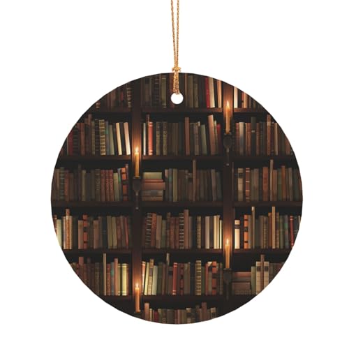 ZDFHKYDY Buchzimmer-Bibliothek – Bedrucken Sie individuelle runde Aluminium-Anhänger, doppelseitiger Druck, vorgebohrtes Loch für Bastelarbeiten und Veranstaltungen., 10 cm, Aluminium ZDFHKYDY Buchzimmer-Bibliothek – Bedrucken Sie individuelle runde Aluminium-Anhänger, doppelseitiger Druck, vorgebohrtes Loch für Bastelarbeiten und Veranstaltungen., 10 cm, Aluminium von ZDFHKYDY