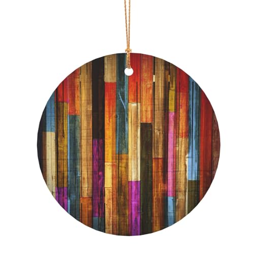 ZDFHKYDY Bunt bemaltes Holz – individueller runder Aluminium-Anhänger – doppelseitiger Druck, vorgebohrtes Loch für Bastelarbeiten und Veranstaltungen., 10 cm, Aluminium ZDFHKYDY Bunt bemaltes Holz – individueller runder Aluminium-Anhänger – doppelseitiger Druck, vorgebohrtes Loch für Bastelarbeiten und Veranstaltungen., 10 cm, Aluminium von ZDFHKYDY