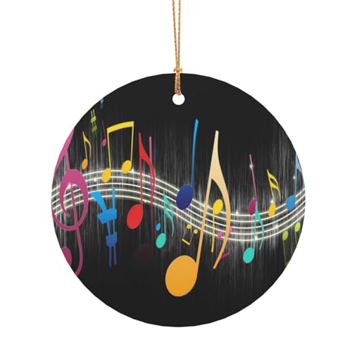 ZDFHKYDY Bunte Musiknoten: Bedrucken Sie individuelle runde Aluminium-Anhänger, doppelseitiger Druck, vorgebohrtes Loch für Bastelarbeiten und Veranstaltungen., 8 cm, Aluminium ZDFHKYDY Bunte Musiknoten: Bedrucken Sie individuelle runde Aluminium-Anhänger, doppelseitiger Druck, vorgebohrtes Loch für Bastelarbeiten und Veranstaltungen., 8 cm, Aluminium von ZDFHKYDY