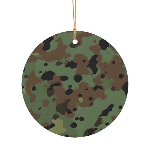 ZDFHKYDY Camouflage-Druck, individuelle runde Aluminium-Anhänger, doppelseitiger Druck, vorgebohrtes Loch für Bastelarbeiten und Veranstaltungen., 8 cm, Aluminium ZDFHKYDY Camouflage-Druck, individuelle runde Aluminium-Anhänger, doppelseitiger Druck, vorgebohrtes Loch für Bastelarbeiten und Veranstaltungen., 8 cm, Aluminium von ZDFHKYDY