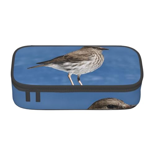 ZDFHKYDY Elephant Federmäppchen für Erwachsene, große Kapazität, tragbare Schreibwarentasche für Stifte, Marker und Zubehör, 21 x 9,5 x 5 cm, Niedlicher Pinguin-Druck, Einheitsgröße, Taschen-Organizer von ZDFHKYDY