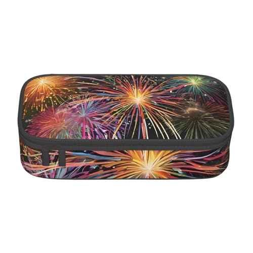 ZDFHKYDY Exotic Tropical Pineapple Große Kapazität Büro Federmäppchen für Erwachsene, tragbare Schreibwarentasche für Stifte, Marker und Zubehör – 21 x 9,5 x 5 cm, Explosionsfeuerwerk 3D ZDFHKYDY Exotic Tropical Pineapple Große Kapazität Büro Federmäppchen für Erwachsene, tragbare Schreibwarentasche für Stifte, Marker und Zubehör – 21 x 9,5 x 5 cm, Explosionsfeuerwerk 3D von ZDFHKYDY