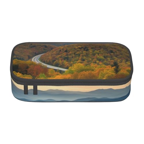 ZDFHKYDY Federmäppchen für Erwachsene, tragbar, für Stifte, Marker und Zubehör, 21 x 9,5 x 5 cm, Braun, Blue Ridge Parkway Mountains, Einheitsgröße, Taschen-Organizer ZDFHKYDY Federmäppchen für Erwachsene, tragbar, für Stifte, Marker und Zubehör, 21 x 9,5 x 5 cm, Braun, Blue Ridge Parkway Mountains, Einheitsgröße, Taschen-Organizer von ZDFHKYDY