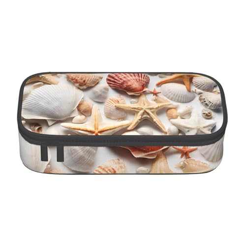 ZDFHKYDY Federmäppchen mit Flagge der Freiheitsstatue, großes Fassungsvermögen, Büro-Federmäppchen für Erwachsene, tragbare Schreibwarentasche für Stifte, Marker und Zubehör, 21 x 9,5 x 5 cm von ZDFHKYDY