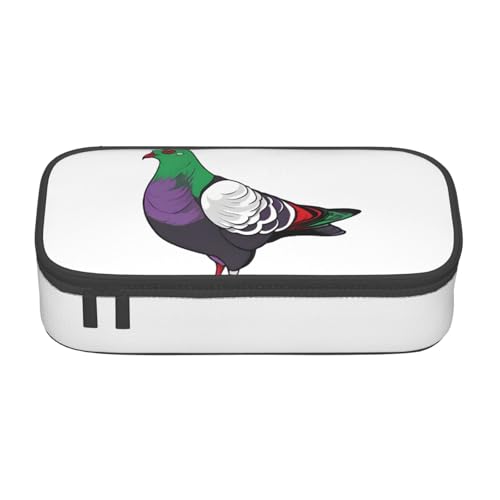 ZDFHKYDY Federmäppchen mit buntem Schmetterling, großes Fassungsvermögen, für Erwachsene, tragbare Schreibwarentasche für Stifte, Marker und Zubehör, 21 x 9,5 x 5 cm, Cartoon-Taube, Einheitsgröße ZDFHKYDY Federmäppchen mit buntem Schmetterling, großes Fassungsvermögen, für Erwachsene, tragbare Schreibwarentasche für Stifte, Marker und Zubehör, 21 x 9,5 x 5 cm, Cartoon-Taube, Einheitsgröße von ZDFHKYDY