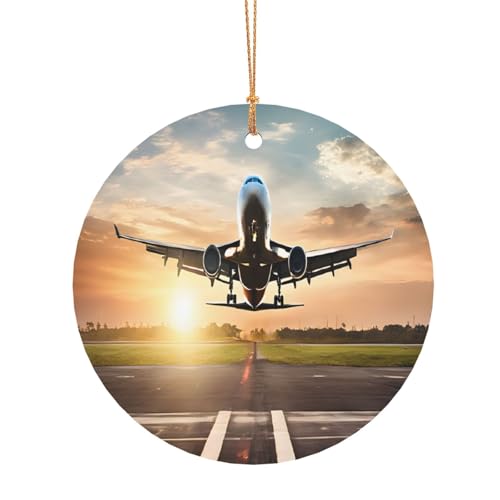 ZDFHKYDY Flugzeug-Druck, runde Aluminium-Anhänger, doppelseitiger Druck, vorgebohrtes Loch für Bastelarbeiten und Veranstaltungen., 10 cm, Aluminium ZDFHKYDY Flugzeug-Druck, runde Aluminium-Anhänger, doppelseitiger Druck, vorgebohrtes Loch für Bastelarbeiten und Veranstaltungen., 10 cm, Aluminium von ZDFHKYDY