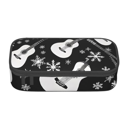 ZDFHKYDY Halloween-Federmäppchen mit Skelettschädel und großem Fassungsvermögen, für Erwachsene, tragbare Schreibwarentasche für Stifte, Marker und Zubehör, 21 x 9,5 x 5 cm, Gitarrenmuster ZDFHKYDY Halloween-Federmäppchen mit Skelettschädel und großem Fassungsvermögen, für Erwachsene, tragbare Schreibwarentasche für Stifte, Marker und Zubehör, 21 x 9,5 x 5 cm, Gitarrenmuster von ZDFHKYDY
