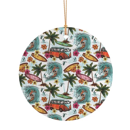 ZDFHKYDY Hawaiianischer Surfer auf gewelltem – bedruckter runder Aluminium-Anhänger – doppelseitiger Druck, vorgebohrtes Loch zum Basteln und für Veranstaltungen., 10 cm, Aluminium ZDFHKYDY Hawaiianischer Surfer auf gewelltem – bedruckter runder Aluminium-Anhänger – doppelseitiger Druck, vorgebohrtes Loch zum Basteln und für Veranstaltungen., 10 cm, Aluminium von ZDFHKYDY