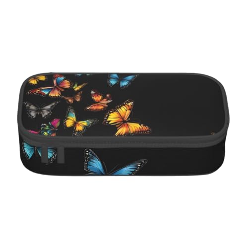 ZDFHKYDY Magic Book Große Kapazität Büro Federmäppchen für Erwachsene, tragbare Schreibwarentasche für Stifte, Marker und Zubehör – 21 x 9,5 x 5 cm, Pretty Butterfly, Einheitsgröße, Taschen-Organizer von ZDFHKYDY
