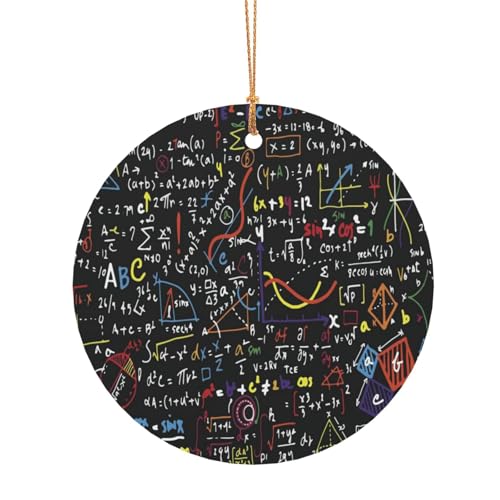 ZDFHKYDY Mathematikformel – Bedruckter runder Aluminium-Anhänger – doppelseitiger Druck, vorgebohrtes Loch für Bastelarbeiten und Veranstaltungen., 10 cm, Aluminium ZDFHKYDY Mathematikformel – Bedruckter runder Aluminium-Anhänger – doppelseitiger Druck, vorgebohrtes Loch für Bastelarbeiten und Veranstaltungen., 10 cm, Aluminium von ZDFHKYDY