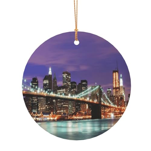 ZDFHKYDY New York Night – individuelle runde Aluminium-Anhänger – doppelseitiger Druck, vorgebohrtes Loch für Bastelarbeiten und Veranstaltungen., 8 cm, Aluminium ZDFHKYDY New York Night – individuelle runde Aluminium-Anhänger – doppelseitiger Druck, vorgebohrtes Loch für Bastelarbeiten und Veranstaltungen., 8 cm, Aluminium von ZDFHKYDY