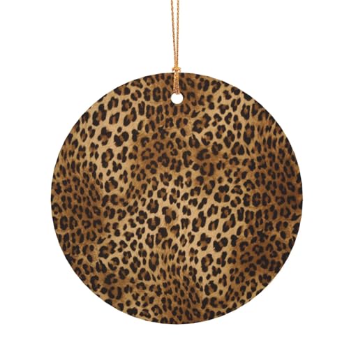 ZDFHKYDY Niedlicher Leoparden-Druck, runde Aluminium-Anhänger, doppelseitiger Druck, vorgebohrtes Loch für Bastelarbeiten und Veranstaltungen., 10 cm, Aluminium ZDFHKYDY Niedlicher Leoparden-Druck, runde Aluminium-Anhänger, doppelseitiger Druck, vorgebohrtes Loch für Bastelarbeiten und Veranstaltungen., 10 cm, Aluminium von ZDFHKYDY