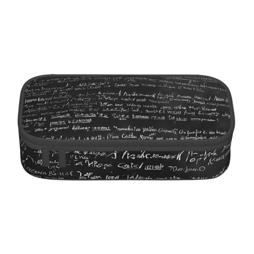 ZDFHKYDY Niedliches Kaninchen-Federmäppchen mit großem Fassungsvermögen für Erwachsene, tragbare Schreibwarentasche für Stifte, Marker und Zubehör, 21 x 9,5 x 5 cm, Abstrakte Wissenschaft Chemie von ZDFHKYDY