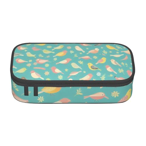 ZDFHKYDY Niedliches Kaninchen-Federmäppchen mit großem Fassungsvermögen für Erwachsene, tragbare Schreibwarentasche für Stifte, Marker und Zubehör, 21 x 9,5 x 5 cm, Mit Vogelmotiv, Einheitsgröße ZDFHKYDY Niedliches Kaninchen-Federmäppchen mit großem Fassungsvermögen für Erwachsene, tragbare Schreibwarentasche für Stifte, Marker und Zubehör, 21 x 9,5 x 5 cm, Mit Vogelmotiv, Einheitsgröße von ZDFHKYDY