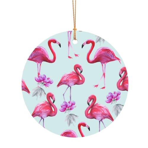 ZDFHKYDY Rosafarbene Flamingos – bedruckter runder Aluminium-Anhänger – doppelseitiger Druck, vorgebohrtes Loch für Bastelarbeiten und Veranstaltungen., 8 cm, Aluminium ZDFHKYDY Rosafarbene Flamingos – bedruckter runder Aluminium-Anhänger – doppelseitiger Druck, vorgebohrtes Loch für Bastelarbeiten und Veranstaltungen., 8 cm, Aluminium von ZDFHKYDY