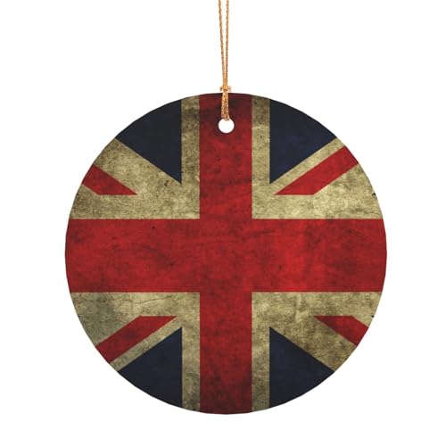 ZDFHKYDY Runde Aluminium-Anhänger mit britischer Flagge, doppelseitiger Druck, vorgebohrtes Loch für Bastelarbeiten und Veranstaltungen., 8 cm, Aluminium ZDFHKYDY Runde Aluminium-Anhänger mit britischer Flagge, doppelseitiger Druck, vorgebohrtes Loch für Bastelarbeiten und Veranstaltungen., 8 cm, Aluminium von ZDFHKYDY