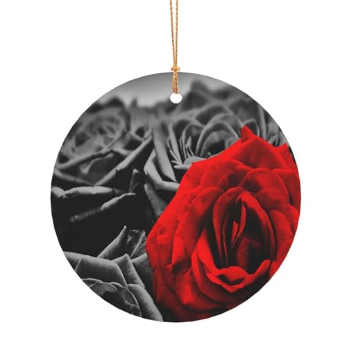 ZDFHKYDY Schwarze, weiße und rote Rosen – individuelle runde Aluminium-Anhänger – doppelseitiger Druck, vorgebohrtes Loch für Bastelarbeiten und Veranstaltungen., 8 cm, Aluminium ZDFHKYDY Schwarze, weiße und rote Rosen – individuelle runde Aluminium-Anhänger – doppelseitiger Druck, vorgebohrtes Loch für Bastelarbeiten und Veranstaltungen., 8 cm, Aluminium von ZDFHKYDY