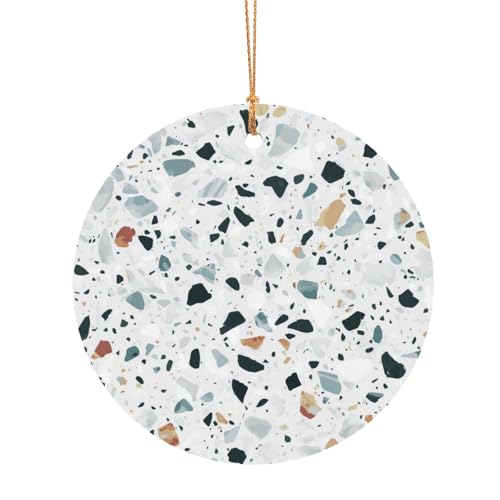 ZDFHKYDY Terrazzo Marmor-Pastell-Druck, individuelle runde Aluminium-Anhänger, doppelseitiger Druck, vorgebohrtes Loch für Bastelarbeiten und Veranstaltungen., 8 cm, Aluminium ZDFHKYDY Terrazzo Marmor-Pastell-Druck, individuelle runde Aluminium-Anhänger, doppelseitiger Druck, vorgebohrtes Loch für Bastelarbeiten und Veranstaltungen., 8 cm, Aluminium von ZDFHKYDY