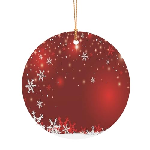 ZDFHKYDY Weihnachtliche runde Aluminium-Anhänger, doppelseitiger Druck, vorgebohrtes Loch für Bastelarbeiten und Veranstaltungen., 8 cm, Aluminium ZDFHKYDY Weihnachtliche runde Aluminium-Anhänger, doppelseitiger Druck, vorgebohrtes Loch für Bastelarbeiten und Veranstaltungen., 8 cm, Aluminium von ZDFHKYDY