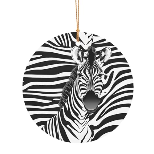 ZDFHKYDY Zebra-Druck – Bedrucken Sie individuelle runde Aluminium-Anhänger, doppelseitiger Druck, vorgebohrtes Loch für Bastelarbeiten und Veranstaltungen., 8 cm, Aluminium ZDFHKYDY Zebra-Druck – Bedrucken Sie individuelle runde Aluminium-Anhänger, doppelseitiger Druck, vorgebohrtes Loch für Bastelarbeiten und Veranstaltungen., 8 cm, Aluminium von ZDFHKYDY