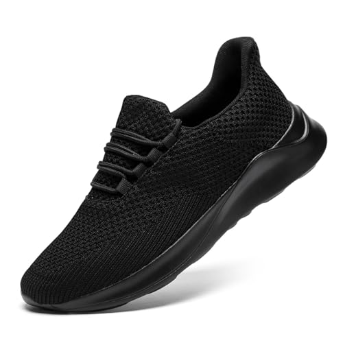 ZDFQLGV Damen Schuhe Sneaker Laufschuhe Sportschuhe Turnschuhe Walkingschuhe Straßenlaufschuhe Freizeitschuhe Joggingschuhe Leichtgewichts Schuhe Schwarz EU 42 von ZDFQLGV
