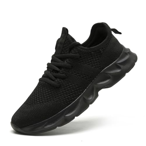 ZDFQLGV Herren Atmungsaktive und Anti-Rutsch Sportschuhe Leichte und Bequeme Wanderschuhe Tennisschuhe Mode Freizeitschuhe Wanderschuhe Laufschuhe Sportschuhe Schwarz EU 39 von ZDFQLGV