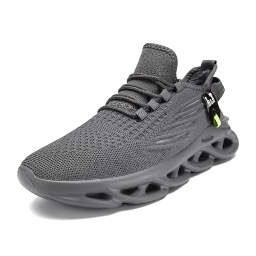 ZDFQLGV Herren Laufschuhe Turnschuhe Sportschuhe Sneaker Walkingschuhe Atmungsaktiv Gummisohlen Spiralboden Fitness Jogging Schuh Dunkelgrau EU 48 ZDFQLGV Herren Laufschuhe Turnschuhe Sportschuhe Sneaker Walkingschuhe Atmungsaktiv Gummisohlen Spiralboden Fitness Jogging Schuh Dunkelgrau EU 48 von ZDFQLGV